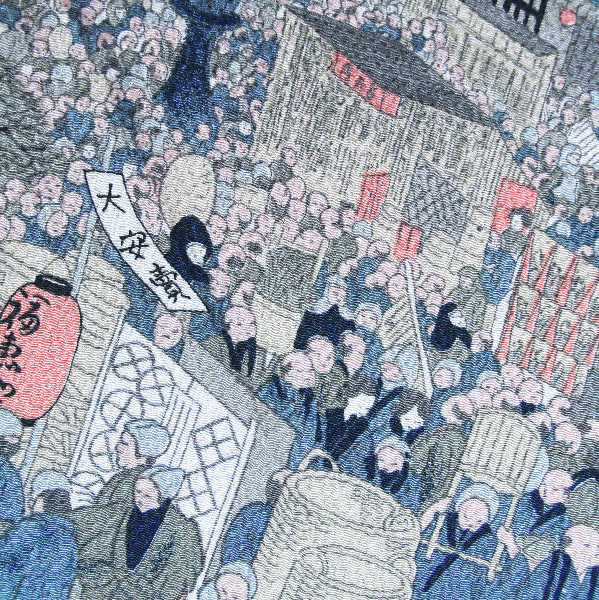 江戸浅草市 友禅風呂敷 浅草 歌川広重 安藤広重 NS-7358 亀屋染物店