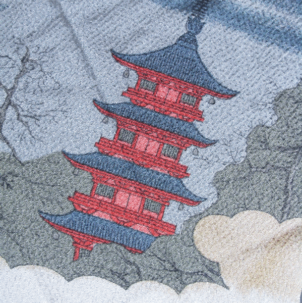 江戸浅草市 友禅風呂敷 浅草 歌川広重 安藤広重 NS-7358 亀屋染物店